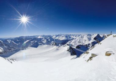 Panorama stubaiského ledovce